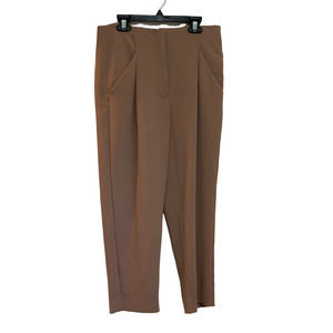 Wilfred Aritzia Brown Tan Crop Ankle Pants sz 4